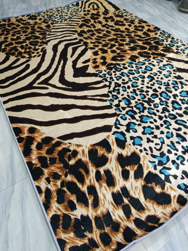 Savannah Wild – 6x9 Ft Animal Print Rug in Leopard, Zebra & Cheetah Mi - Image 3