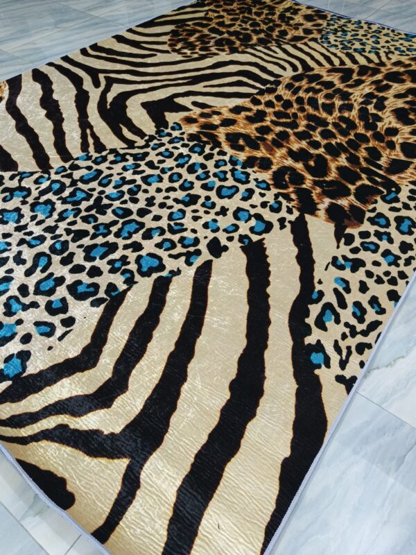Savannah Wild – 6x9 Ft Animal Print Rug in Leopard, Zebra & Cheetah Mi - Image 4