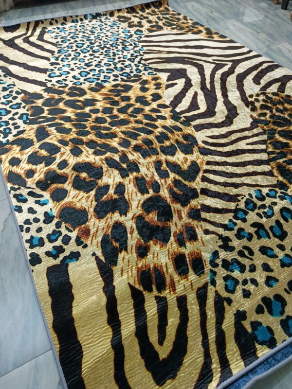 Savannah Wild – 6x9 Ft Animal Print Rug in Leopard, Zebra & Cheetah Mi - Image 5