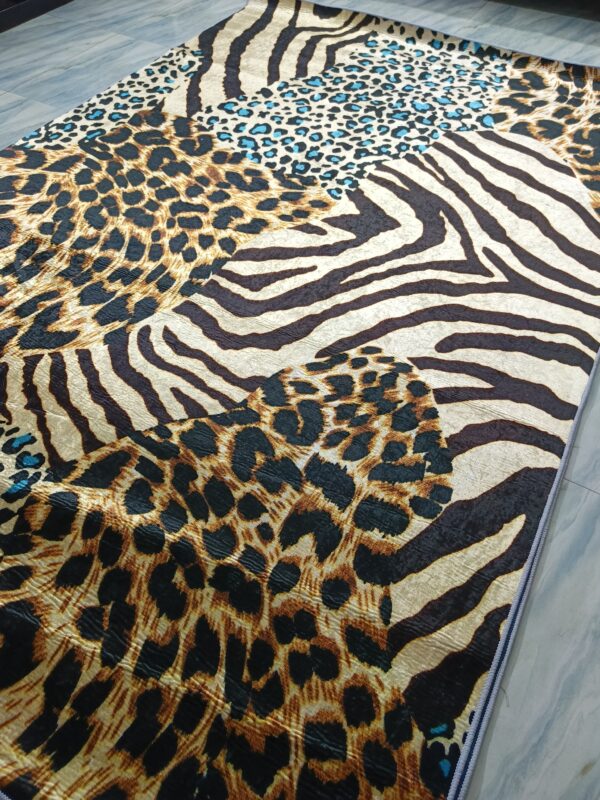 Savannah Wild – 6x9 Ft Animal Print Rug in Leopard, Zebra & Cheetah Mi - Image 6