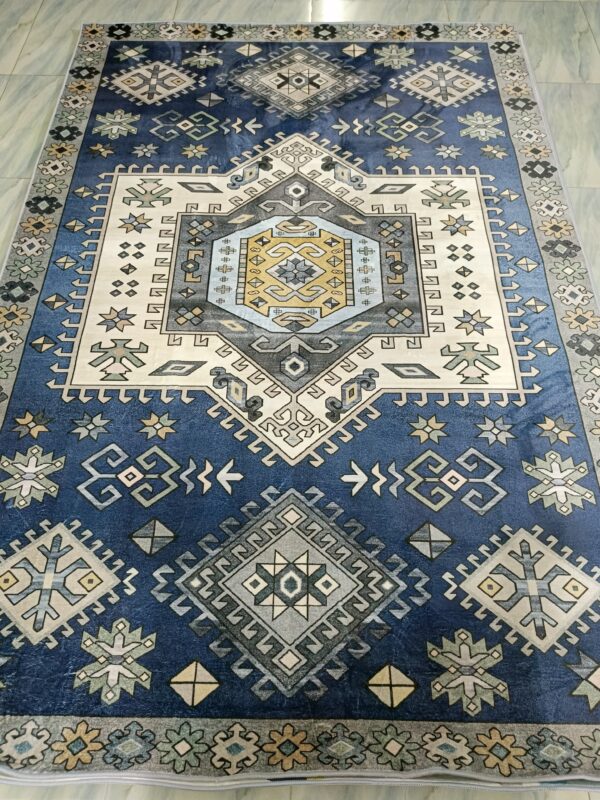 Royal Anatolia – 6x9 Ft Traditional Rug in Navy, Cream & Pastel Accents - Image 10