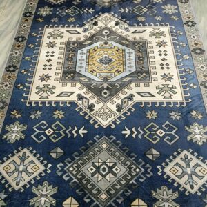 Royal Anatolia – 6x9 Ft Traditional Rug in Navy, Cream & Pastel Accents