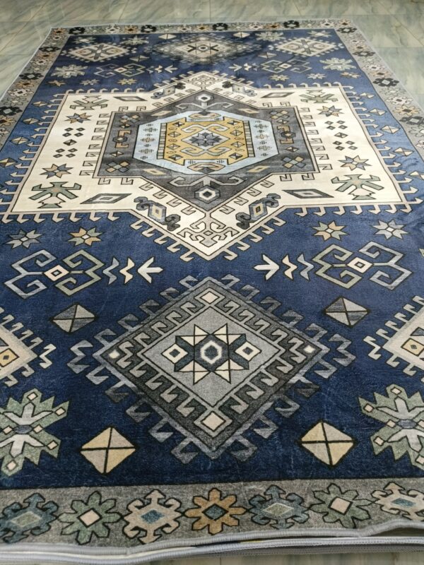 Royal Anatolia – 6x9 Ft Traditional Rug in Navy, Cream & Pastel Accents - Image 2