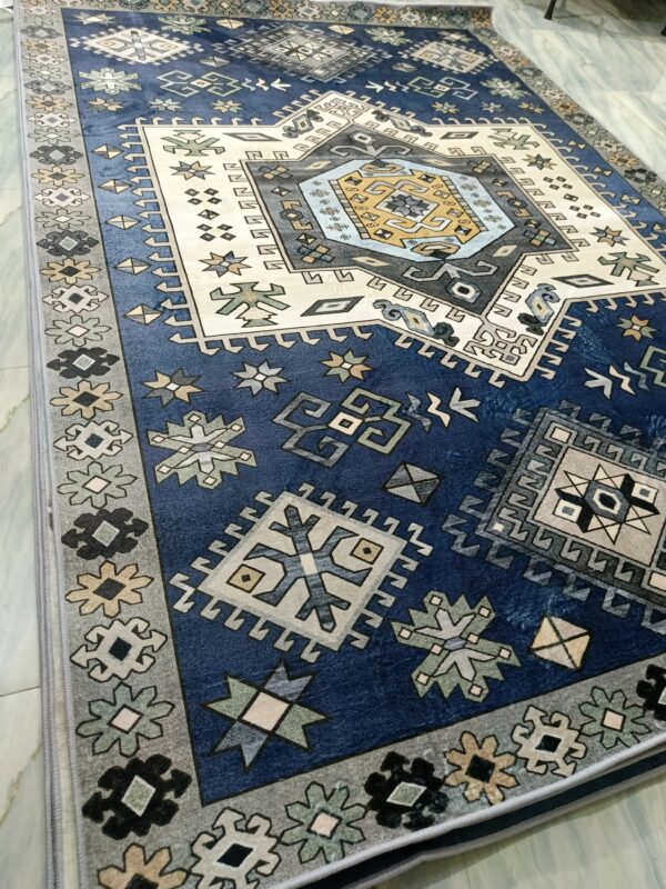 Royal Anatolia – 6x9 Ft Traditional Rug in Navy, Cream & Pastel Accents - Image 5