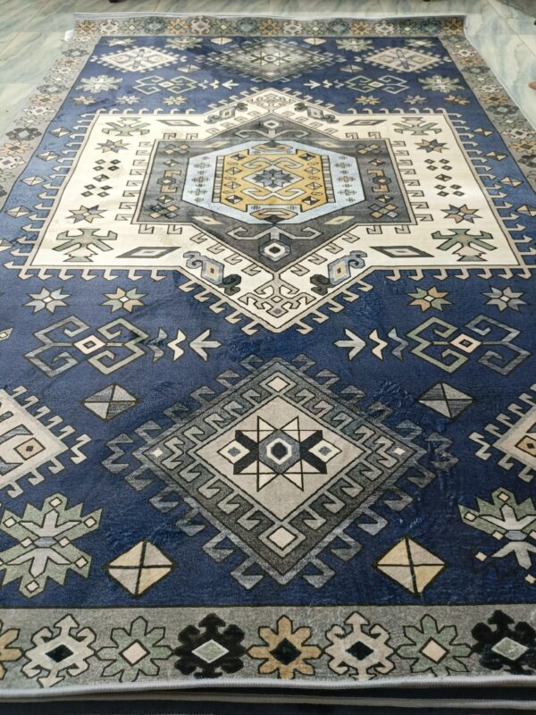Royal Anatolia – 6x9 Ft Traditional Rug in Navy, Cream & Pastel Accents - Image 9