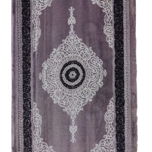 Topkapi Premium Turkish Rug for Living Room, Elegant Bed Side Runner in Sophisticated Grey