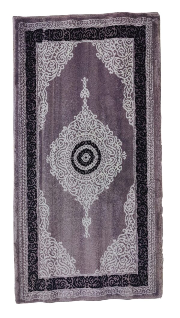 Topkapi Premium Turkish Rug for Living Room, Elegant Bed Side Runner in Sophisticated Grey