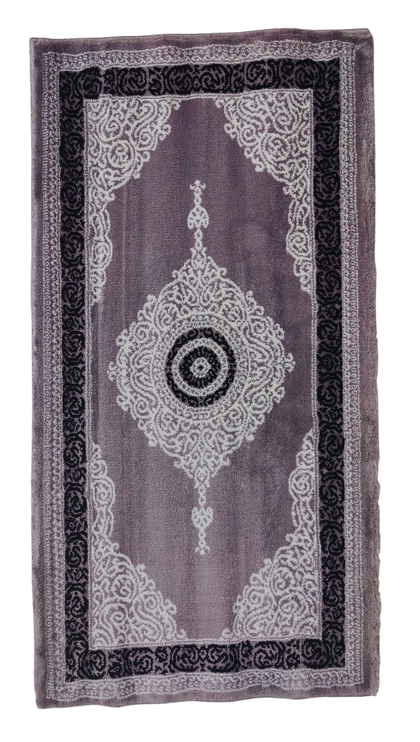 Topkapi Premium Turkish Rug for Living Room, Elegant Bed Side Runner in Sophisticated Grey