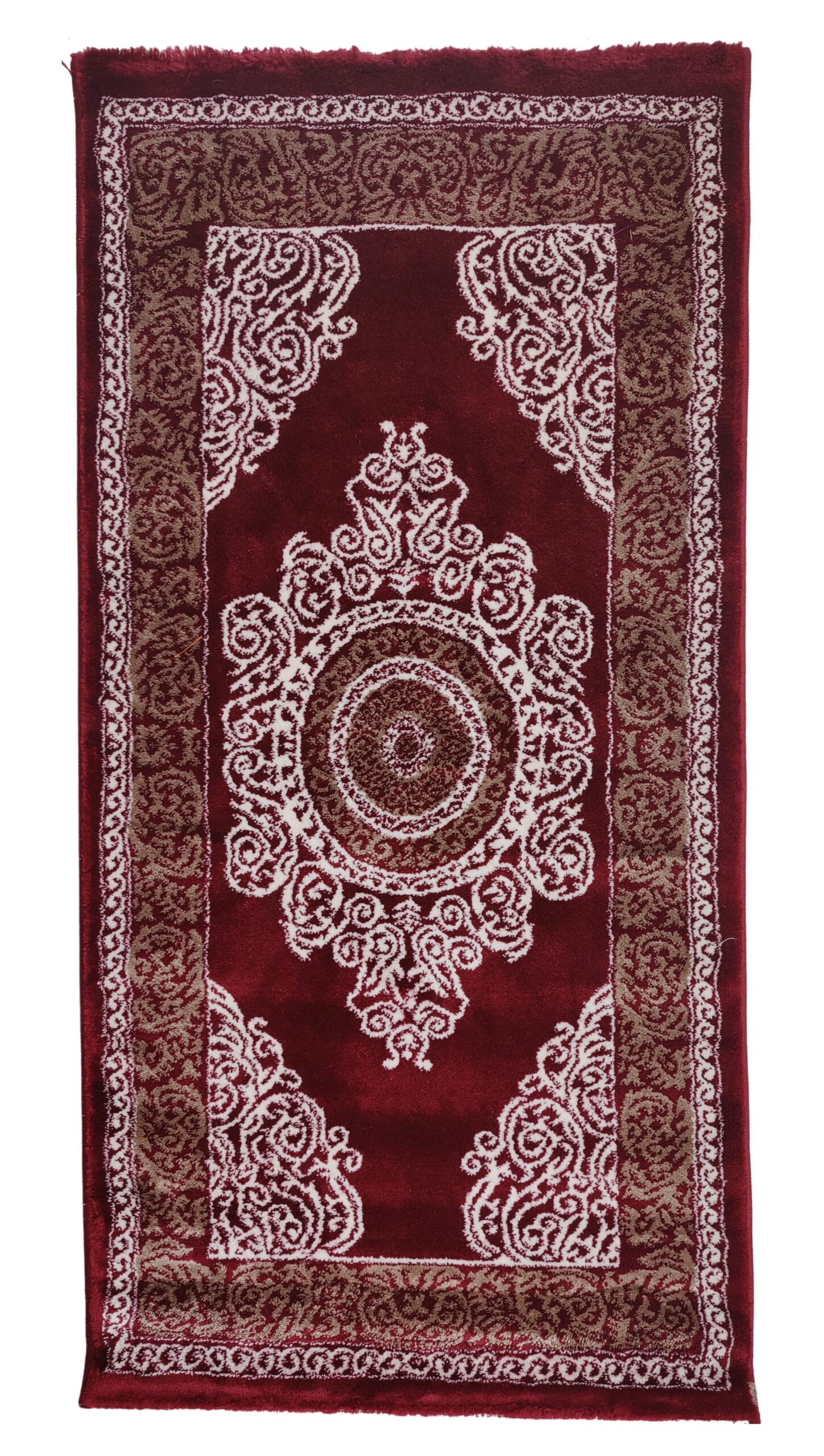Topkapi Premium Turkish Rug for Living Room, Elegant Bed Side Runner in Classic Red