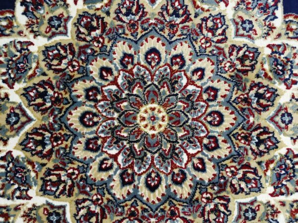 Sultan Medallion – 5x7 Ft Traditional Rug in Black, Ivory & Gold - Image 18