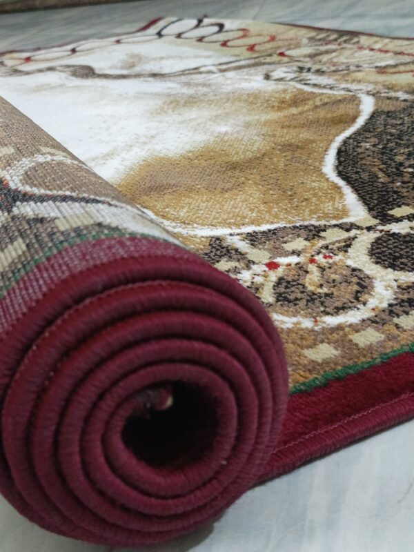 Earthbound Marble – 5x7 Ft Turkish Rug in Brown, Beige & Ivory - Image 11