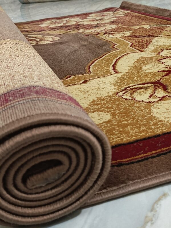 Vintage Bloom – 5x7 Ft Turkish Rug in Coffee & Cream Floral - Image 14