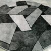 Urban Stone – 4x4 Ft Round Rug in Charcoal & Light Grey - Image 3