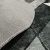 Urban Stone – 4x4 Ft Round Rug in Charcoal & Light Grey - Image 5