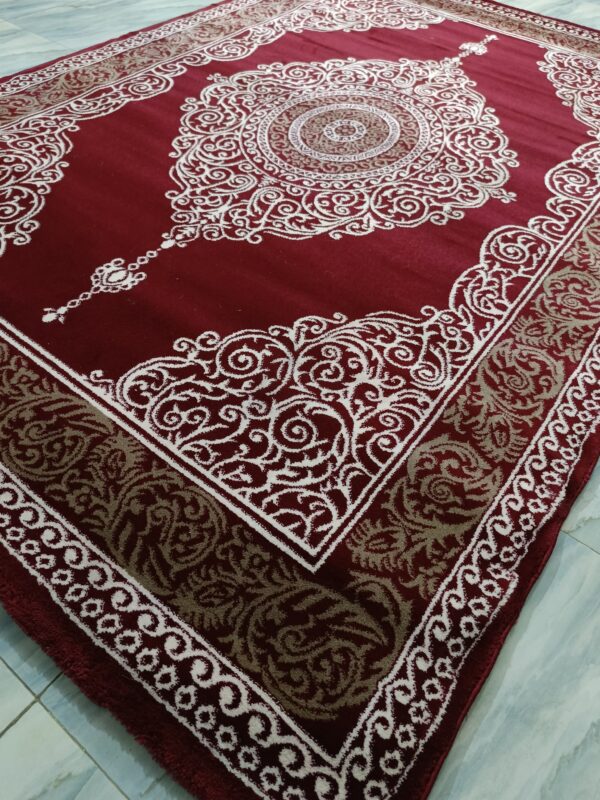Majestic Red Medallion Rug – Premium Turkish Carpet | Statement Piece for Living Room, Drawing Space & Formal Corners - Image 5