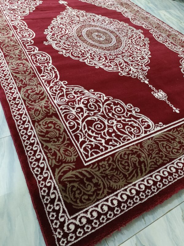 Majestic Red Medallion Rug – Premium Turkish Carpet | Statement Piece for Living Room, Drawing Space & Formal Corners - Image 4