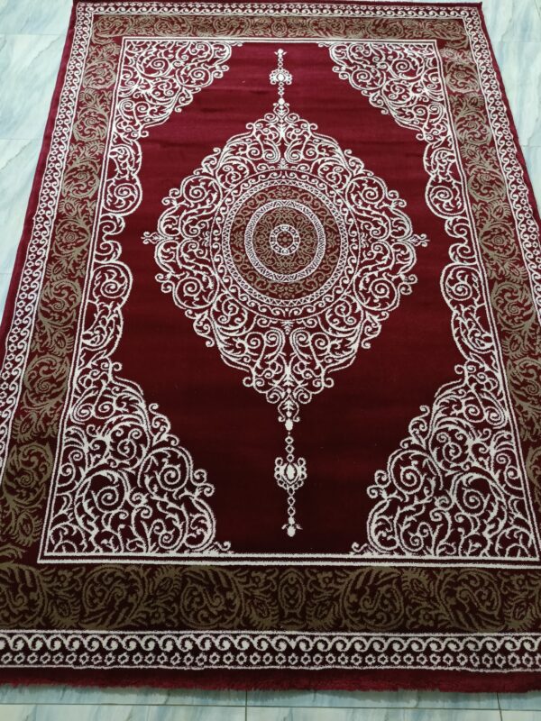 Majestic Red Medallion Rug – Premium Turkish Carpet | Statement Piece for Living Room, Drawing Space & Formal Corners - Image 3