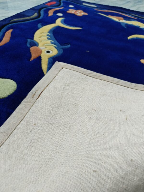 Deep Blue Sea Kids Rug – Soft Fish Theme Carpet | Playful & Cozy Floor Mat for Kids’ Room, Bedside & Reading Nooks - Image 2