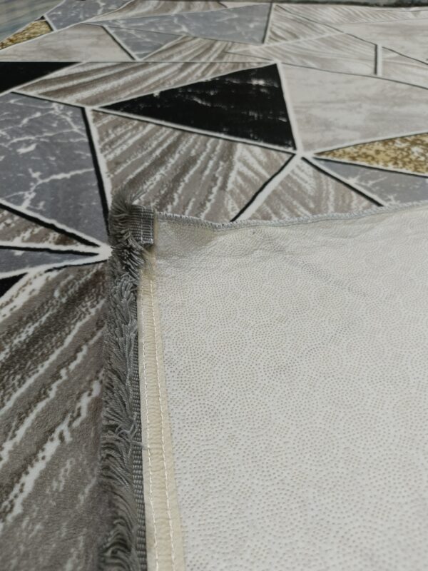 Geometric Block Pattern Turkish Rug – Bold Multi-Tone Soft Anti-Slip Carpet for Living Room, Bedroom & Entryway - Image 10