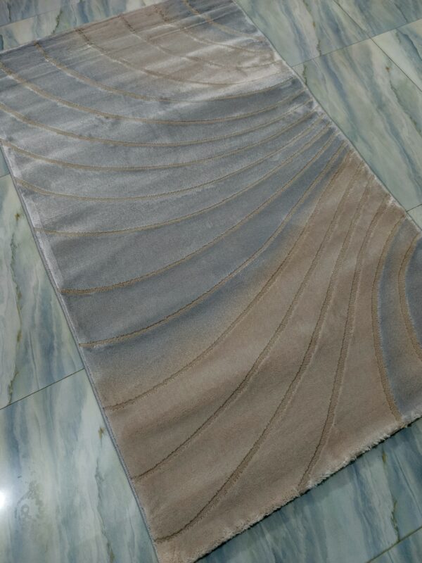 Light Grey Swirl Turkish Rug – New Topkapi Soft Shiny Carpet for Bedroom, Living, and Entryway Corners - Image 9