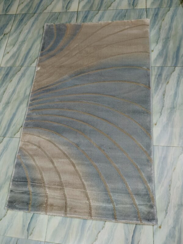 Light Grey Swirl Turkish Rug – New Topkapi Soft Shiny Carpet for Bedroom, Living, and Entryway Corners - Image 6