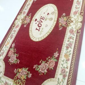 Premium Red Floral Turkish Carpet – 2×4.4 ft Love Design Rug