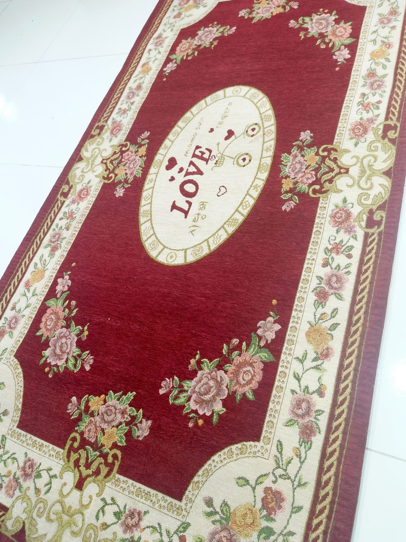 Premium Red Floral Turkish Carpet – 2×4.4 ft Love Design Rug