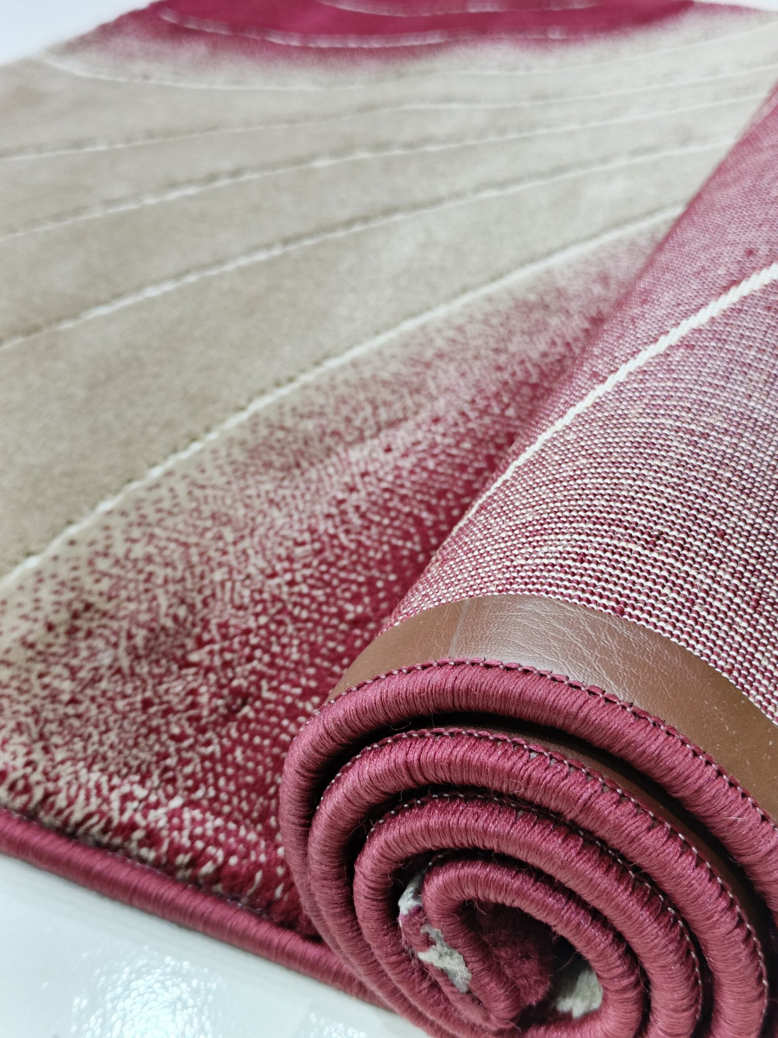 New Topkapi Premium Maroon Carpet – 3x5 ft Modern Wave Design | Made in Turkey - Image 9