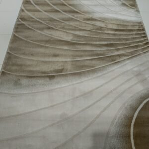 Premium Turkish Carpet – New TOPKAPI Collection – Elegant Brown Gradient Design – 5x7 ft (150×210 cm)