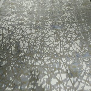 Monalisa Collection Modern Grey Rug – 6.5×9.5 ft | Premium Turkish Carpet (WR-11 Design)