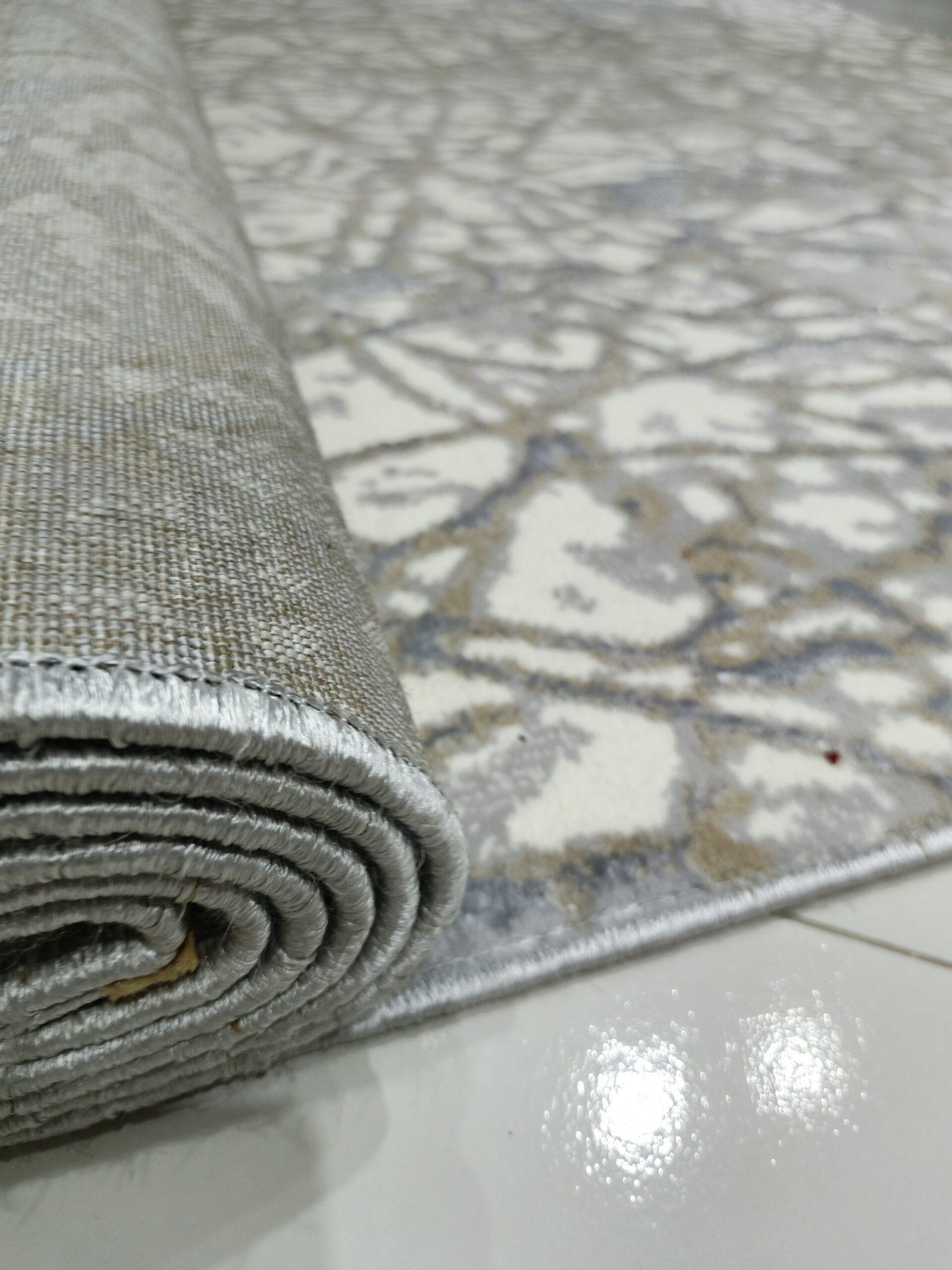 Monalisa Collection Modern Grey Rug – 6.5×9.5 ft | Premium Turkish Carpet (WR-11 Design) - Image 3