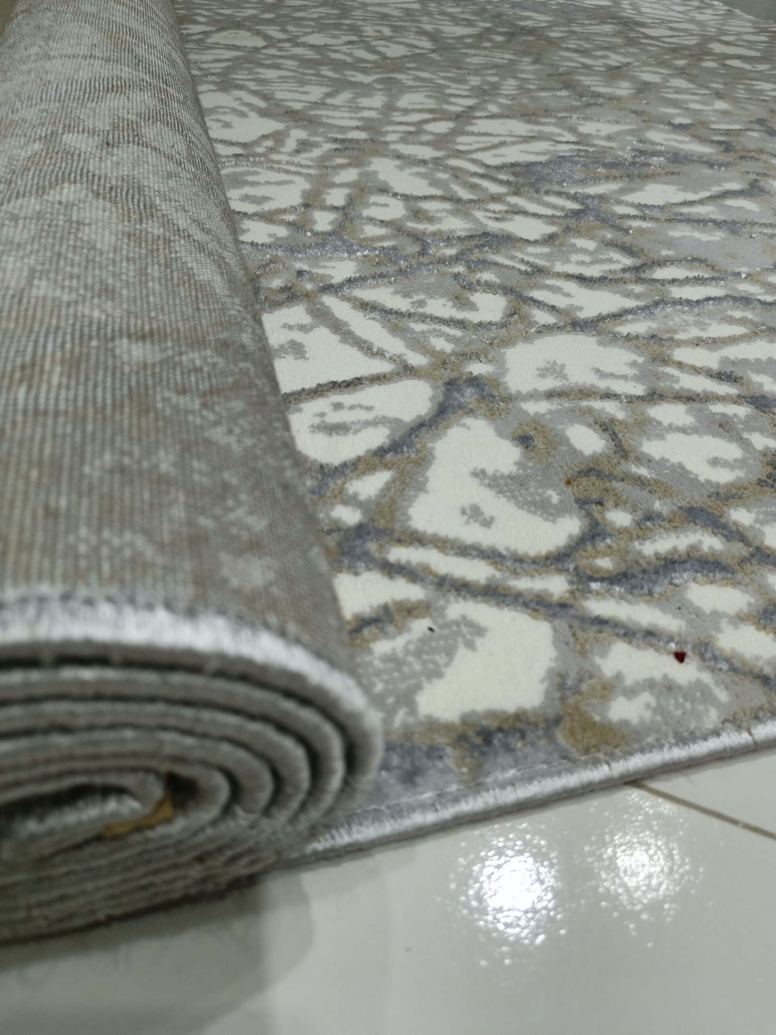 Monalisa Collection Modern Grey Rug – 6.5×9.5 ft | Premium Turkish Carpet (WR-11 Design) - Image 2