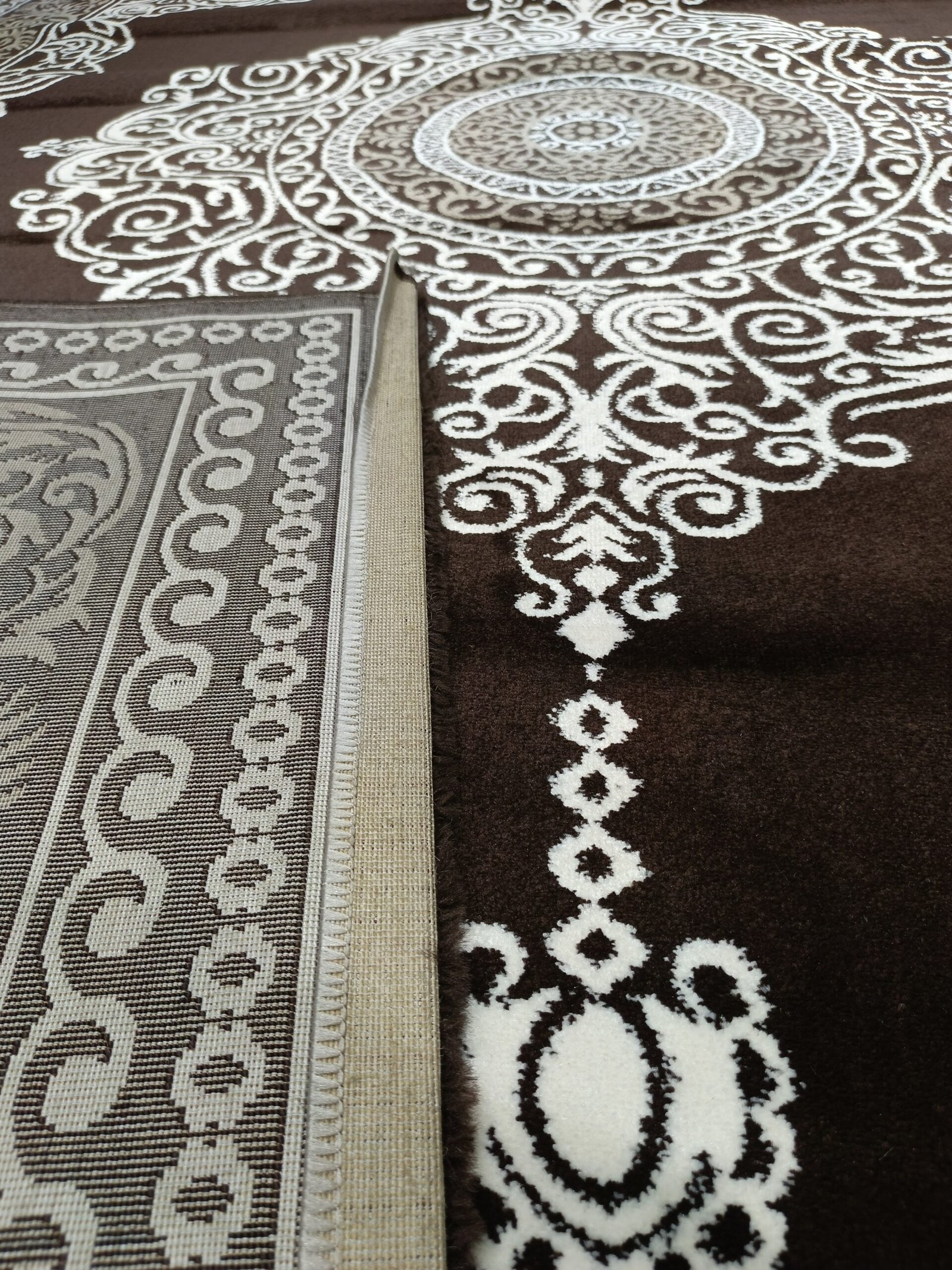 Topkapi Premium Lux Turkish Carpet – (8x11 ft) Brown Medallion Design, Elegant Living Room Rug - Image 8