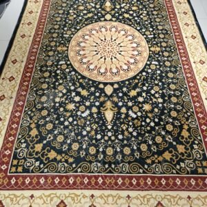 “Maisha Royal Medallion” – 6.5×9.8 ft Thick & Velvety Premium Carpet (Furry Soft Turkish-Inspired Design)