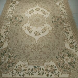 “Turkish Royal Bloom – Maisha Edition” 6.5×9.8 ft Premium Soft Carpet (Turkish-Inspired Floral Design, Lightweight & Anti-Slip)