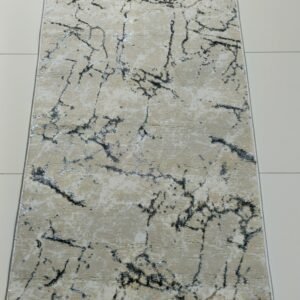 Turkish 3D Shiny VIP Rug – Sand Veins Beige Marble Texture for Cozy Homes