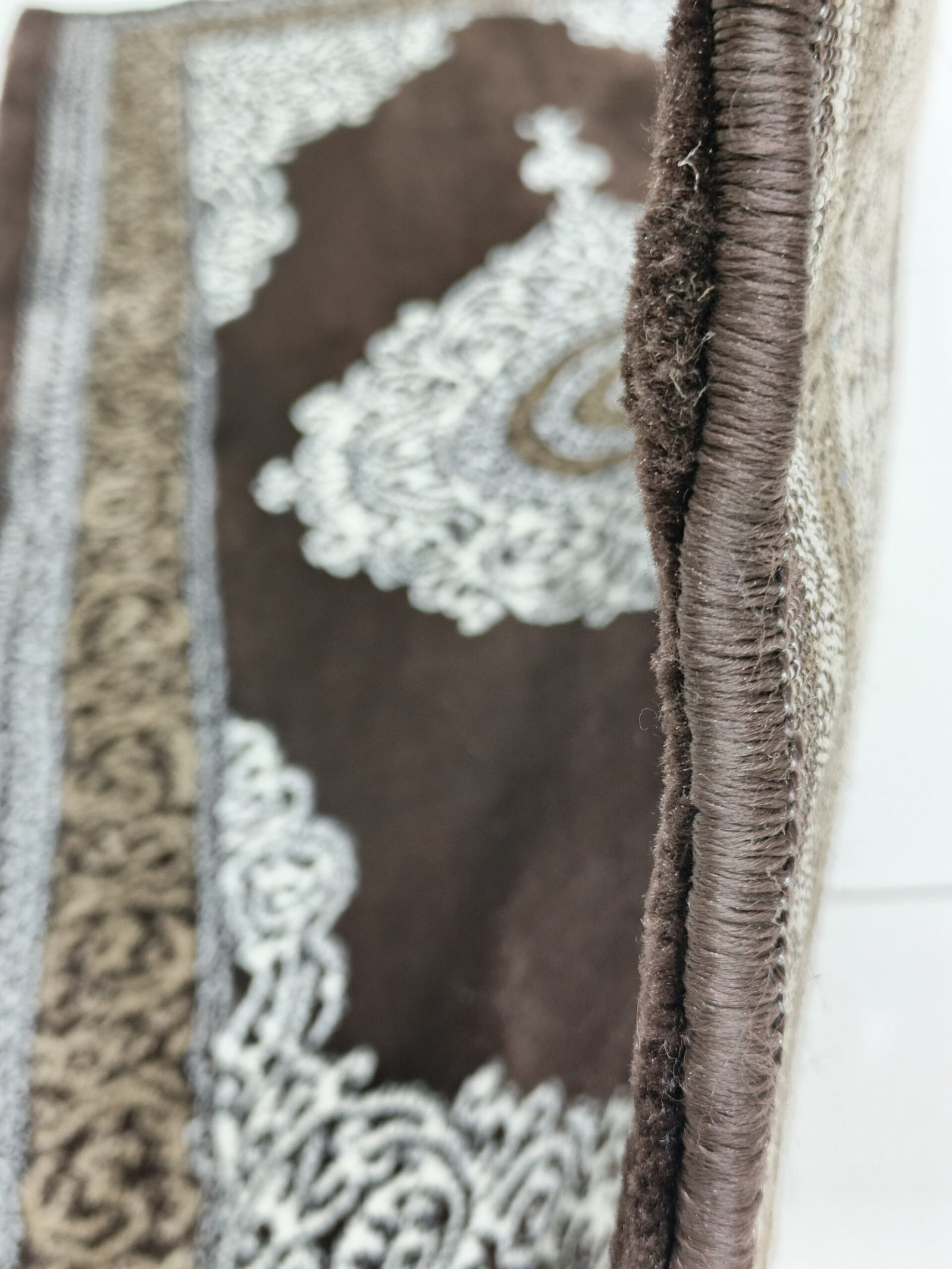 Sultanah Royale Velvet Rug – Heavy Turkish Premium Carpet | Deep Brown & Gold Classic Pattern | Soft, Thick & Luxury Finish - Image 6