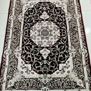 Sultanah Ruby Classic – 4×6 ft Heavy Turkish Carpet | Red & Cream Luxury Medallion Design