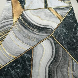 Auric Slate – 6×9 ft Premium Modern Abstract Rug | 14mm+ Thick | China Origin | Special Price