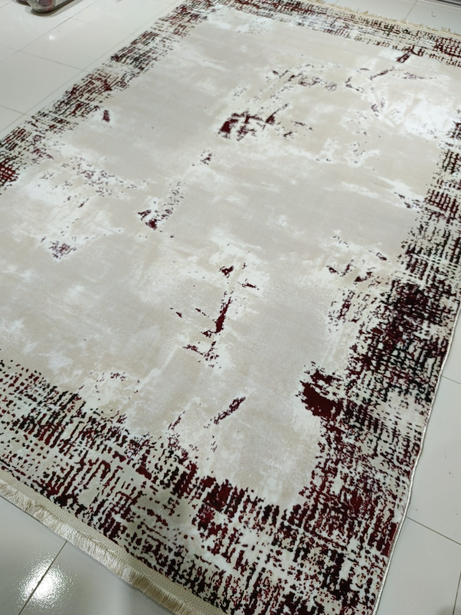 Harmony Verona – 6×9 ft Modern Abstract Rug in Light Beige & Deep Red | Turkish Premium Carpet - Image 3