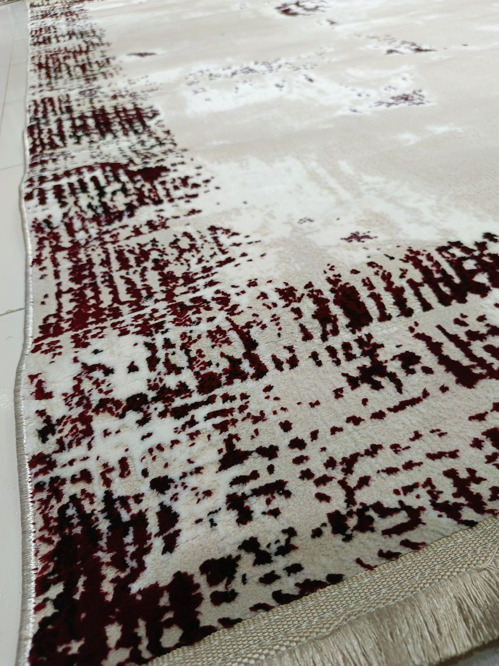 Harmony Verona – 6×9 ft Modern Abstract Rug in Light Beige & Deep Red | Turkish Premium Carpet - Image 4