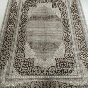 Aurum Royale – 5.2×7.2 ft Premium Turkish Carpet in Antique Brown | Bright Collection | Heavy Classic Border Design