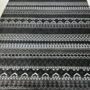 Obsidian Nomad | 6.5 × 9.5 ft Premium Turkish Rug | Tribal Geometric Design | Heavyweight Comfort