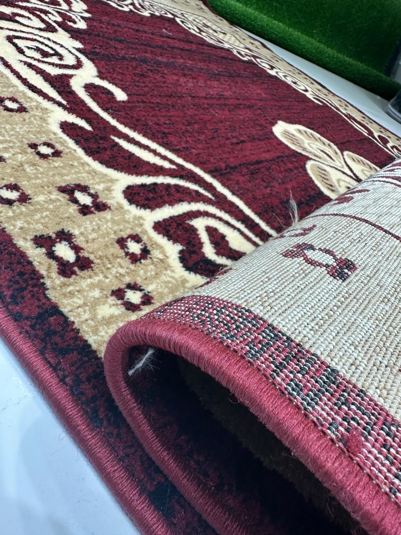 Maroon Sultan Crest – Persian-Inspired Turkish Carpet (120×180 cm | 4×6 ft) - Image 6