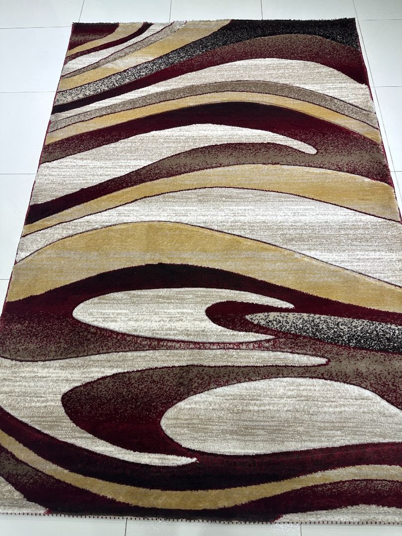 Crimson Flowstone – Topkapi Premium Turkish Abstract Rug (120×180 cm | 4×6 ft)