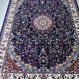 NAWAB Classic Medallion Heavyweight Rug – 5 × 7 ft Turkish-Inspired Premium Carpet (15mm+ Polyester)