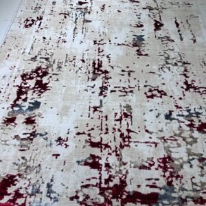 VELARO 3D Shiny Dual View Turkish Heavyweight Rug – 6.5 × 9.5 ft | 14mm Thick Modern Abstract Carpet with Latex Edge