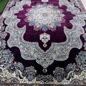 Shalimar Royal Medallion – Premium Persian-Inspired Living Room Carpet 9×12 ft | Heavy 16mm Soft Luxury Rug | Classic Drawing Room Carpet for Elegant Homes