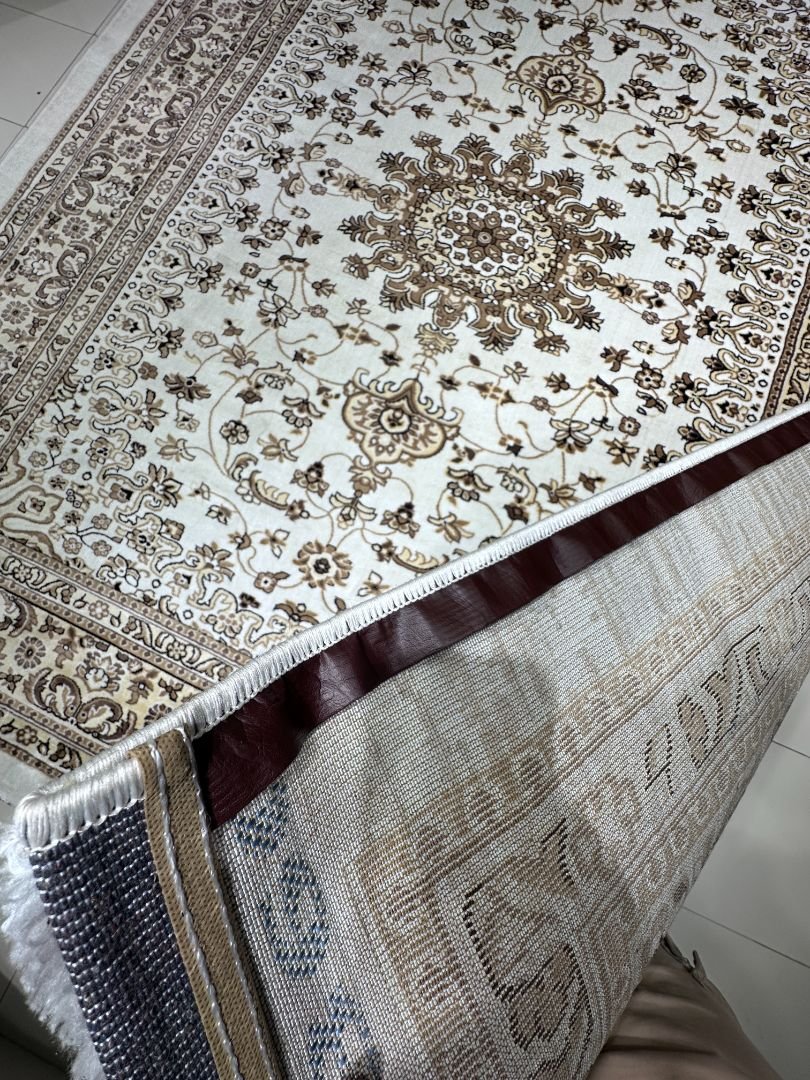 Ottoman Ivory Majesty – Premium Turkish Living Room Carpet 9×12 ft | Classic Persian-Style Luxury Rug | 14mm Super Soft Thick Turkish Carpet for Drawing Room & Master Bedroom - Image 6