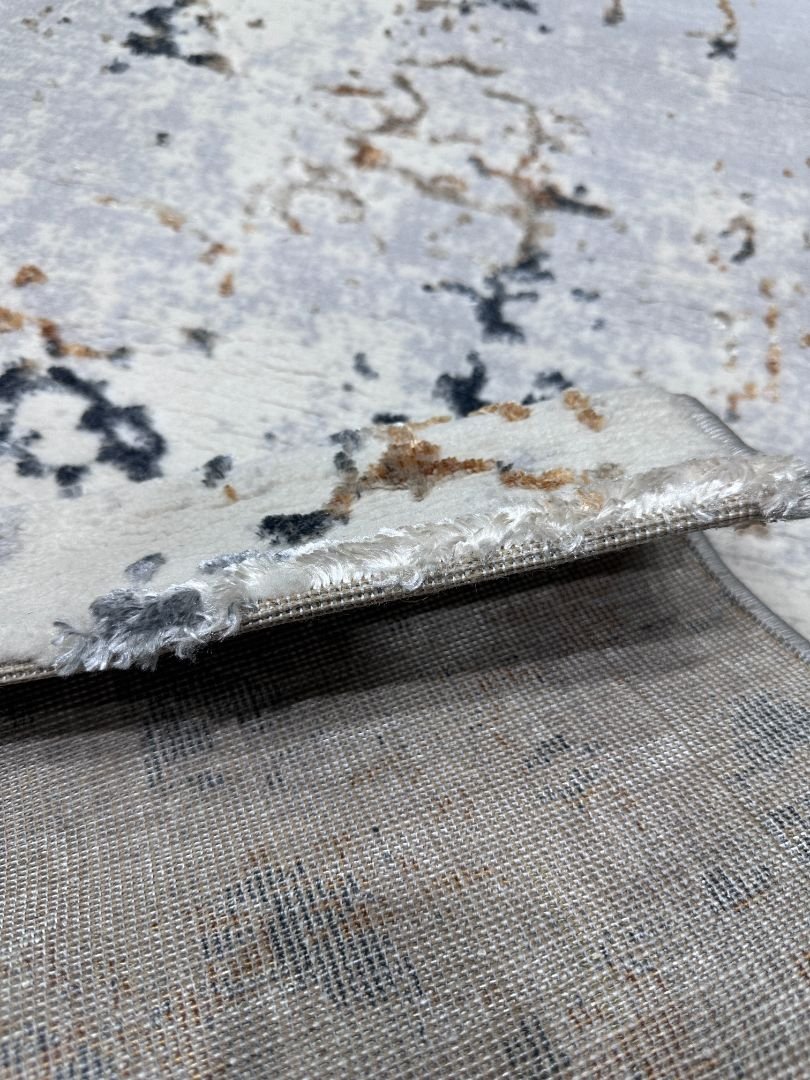 Arctic Stone Veil – Premium Turkish 3D Shiny Living Room Carpet 3.9 × 5.9 ft | Modern Gray Abstract Luxury Rug | Soft Designer Carpet for Bedroom & Sofa Area - Image 6